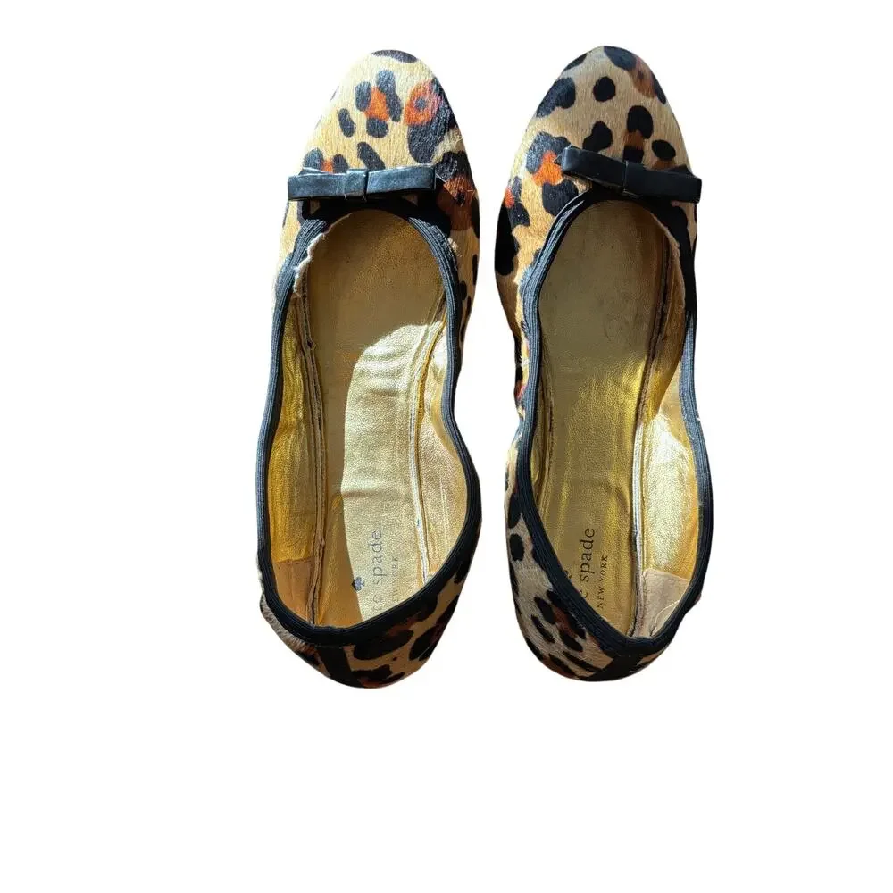 Kate Spade New York
Ponyhair Leopard Print Ballet Flats 8 Flexible Comfort Shoe - Picture 2 of 14